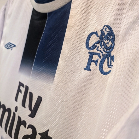 FC Chelsea Didier Drogba Retro Jersey White #15 - Picture 3 of 5